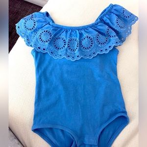Zara bodysuit top with ruffle.